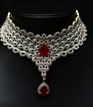 Ruhaniya Silver Choker
